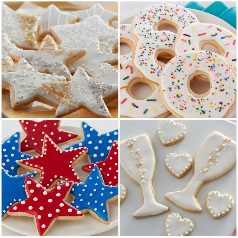 Cookie Icing, Fast-Drying Squeeze Pouch Icing for Decorating Sugar Cookies & Gin gallery