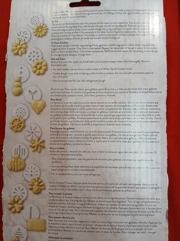 Wilton Comfort Grip Cookie Press With 12 Discs Ergonomic Easy Squeeze Handle gallery