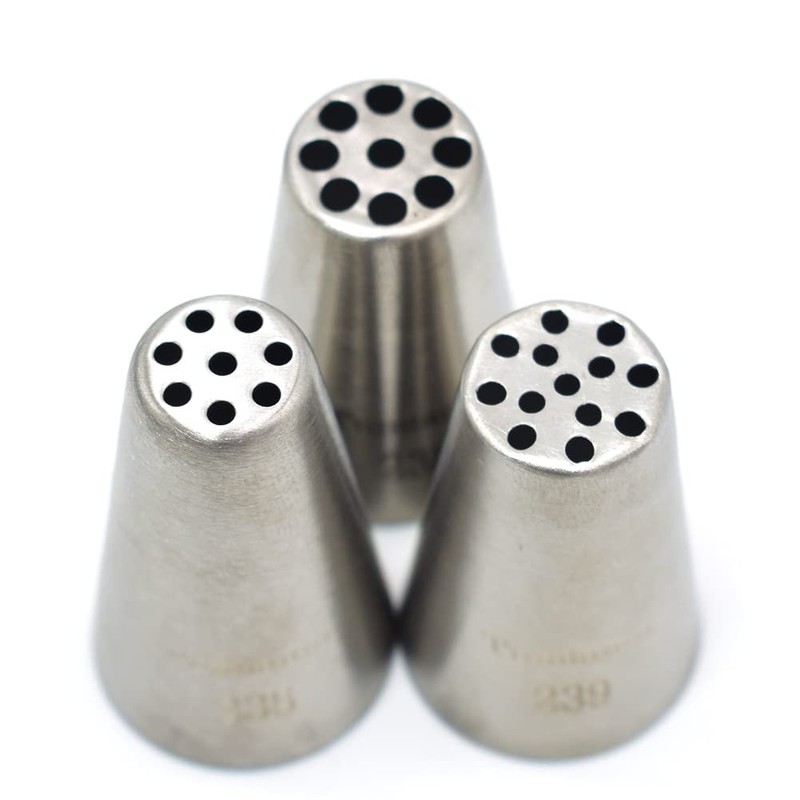3 PCS Grass Piping Nozzles Seamless Tips DIY Icing Tool For Cupcakes gallery