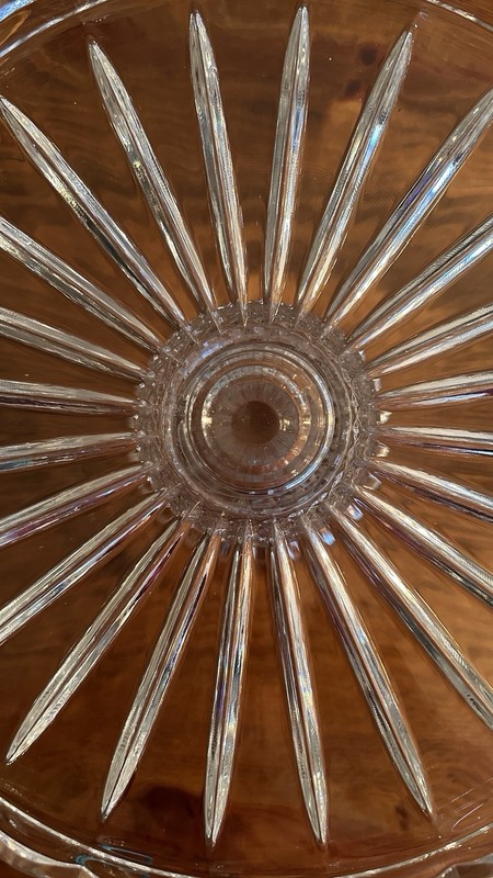 Godinger Olympia Collection Crystal Domed Cake Stand 24% Lead Crystal 17” Tall gallery