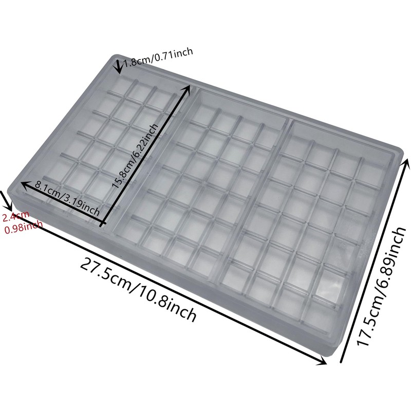 Goldbaking Polycarbonate Deep Chocolate Bar Mold Energy Protin Bar DIY Tool F... gallery