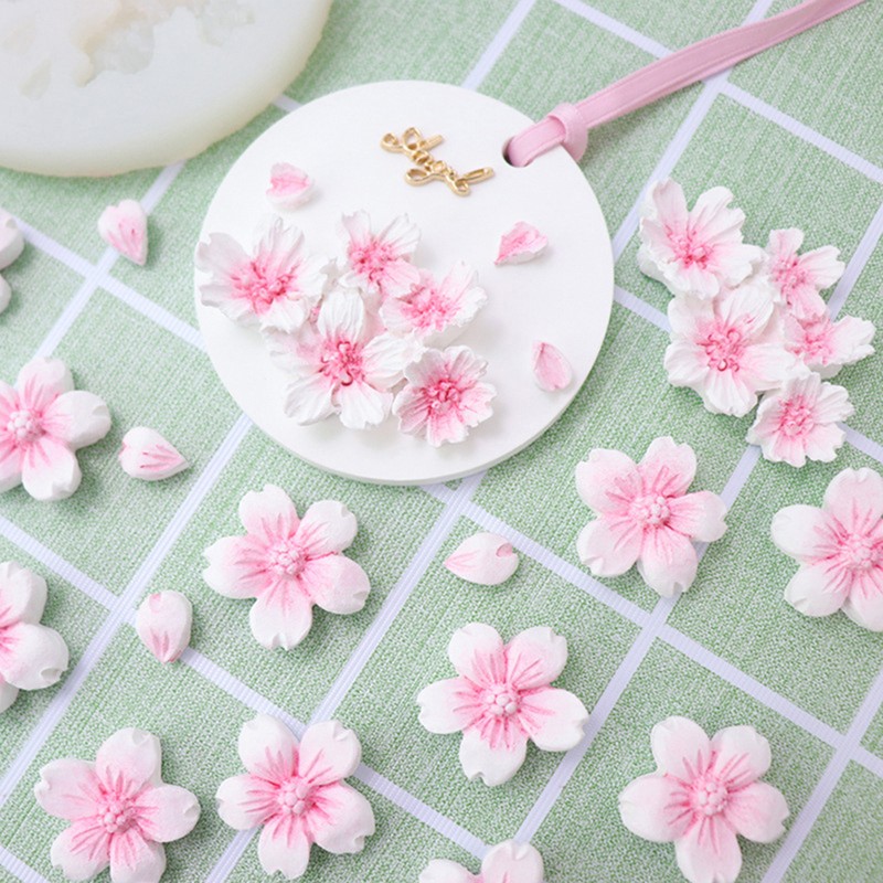 1Pc 6 Holes Cherry Flowers Silicone Mold Sugar Chocolate DIY Decorating Tools gallery