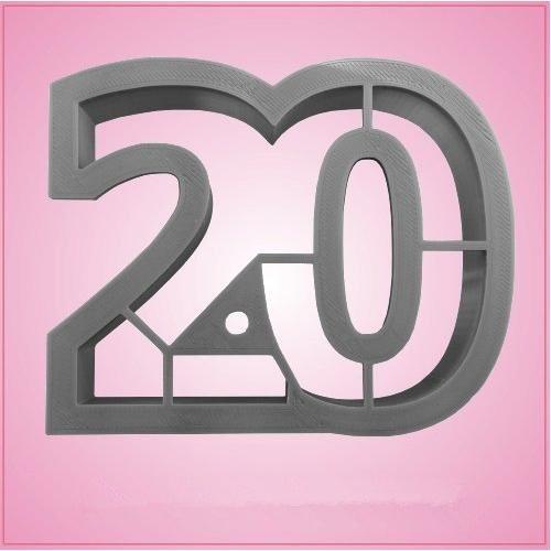 Number 20 Cookie Cutter