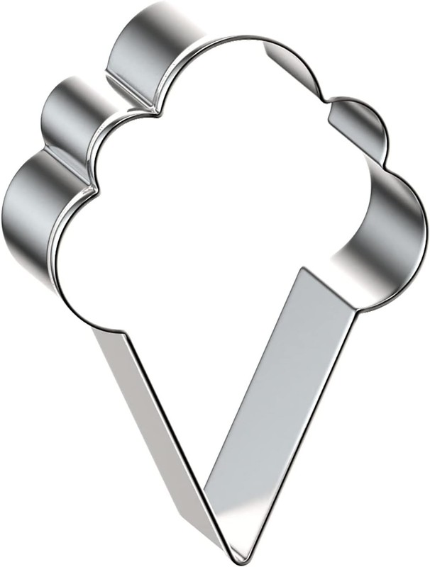 Ice Cream Cone Cookie Cutter Set for Summer - 5", 4", 3", 2" - 4 Piece - Stai... gallery