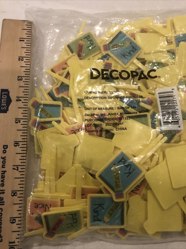 DecoPac Decopics-Kindness Cupcake Toppers 144 count Bag NEW (Item #22279) gallery