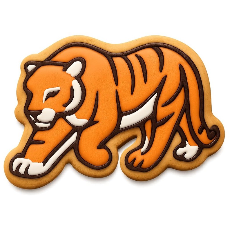 Stalking Tiger Cookie Cutter & Stamp - 4x2.9 Fun Kitchen Baking gallery