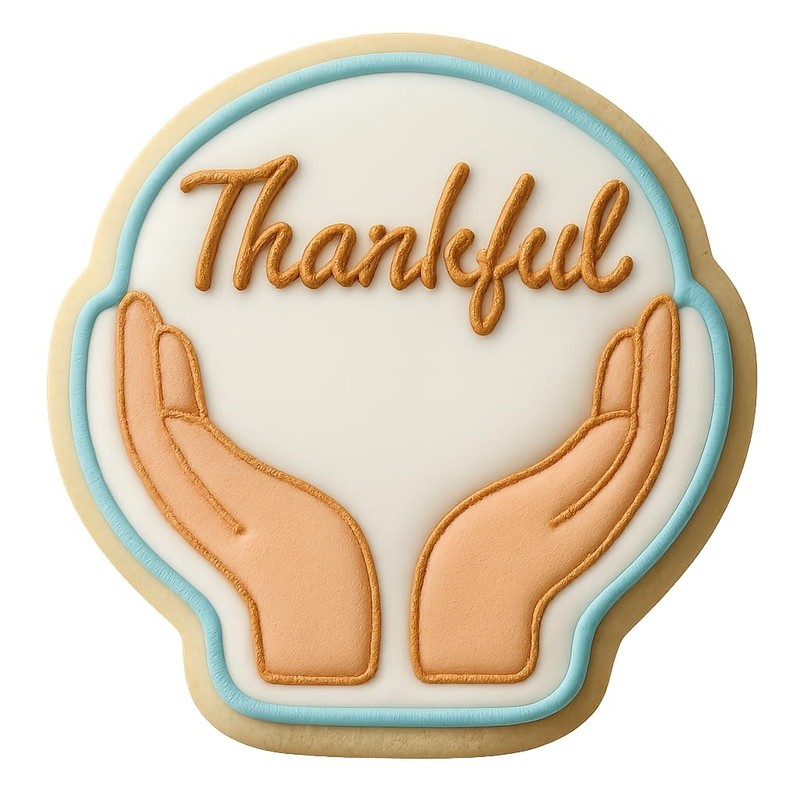 Thankful Hands Cookie Cutter - 4x3.9" Creative Kitchen Baking Set gallery