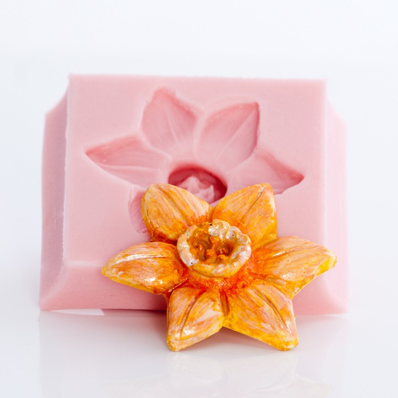 Daffodil Flower Silicone Mold Cake Decorating Mold Jewelry Mold Flexible (511) gallery