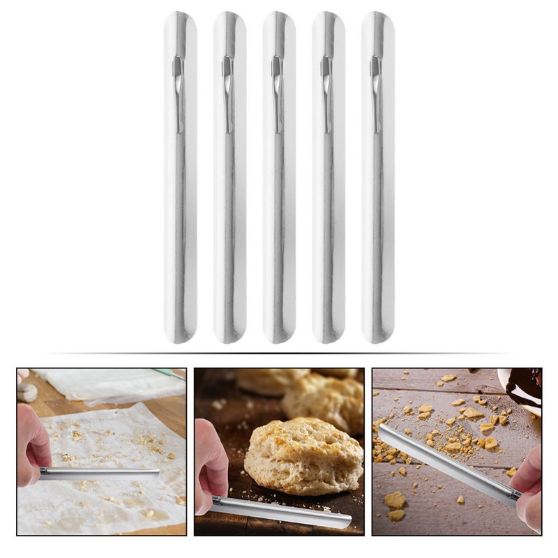 5Pcs Crumb Scraper Sweeper Kitchen Stainless Steel Dining Table Cleaning Tool gallery
