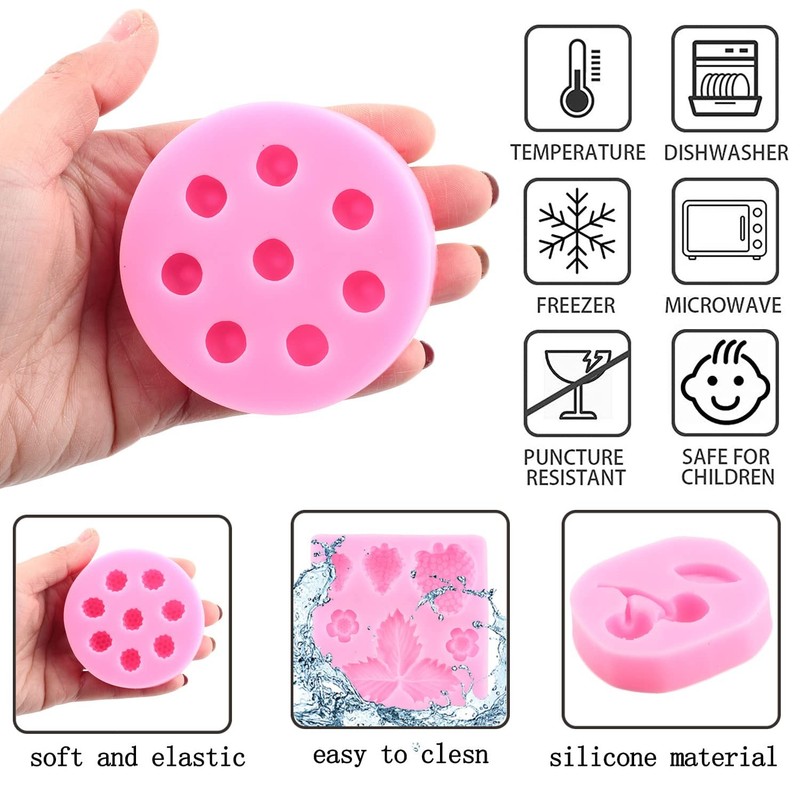 Blueberry Raspberry Cherry Strawberry Cake Fondant Molds Berry Series Sugarcr... gallery
