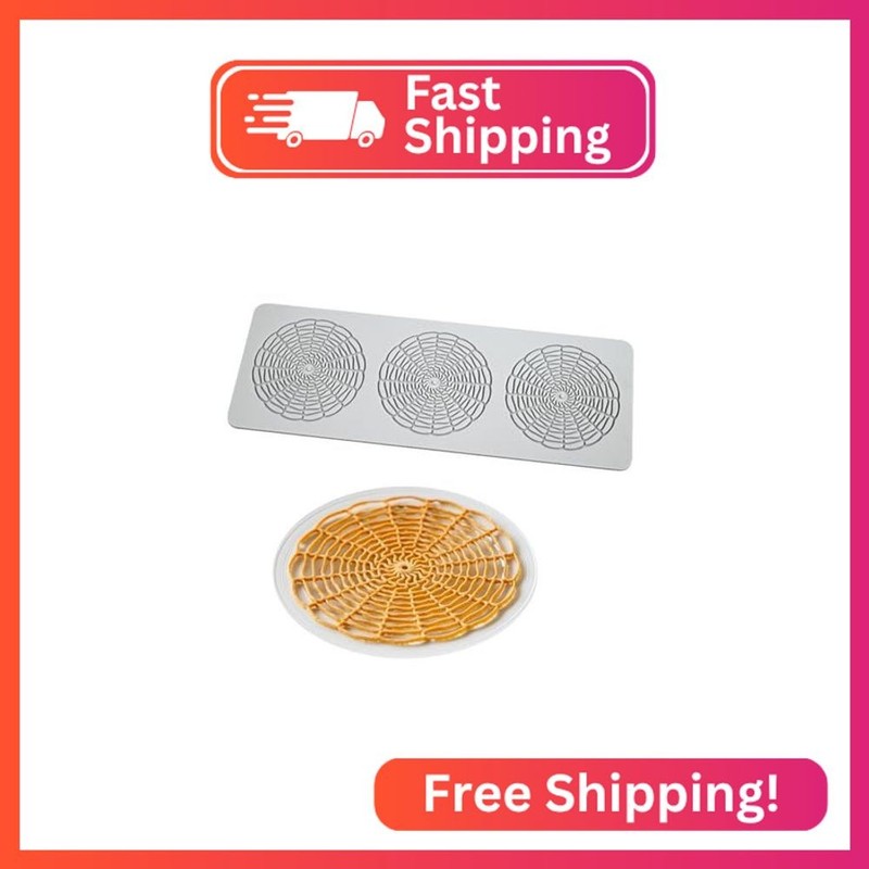 TUKE Tuile Molds Circular Grid Candy Mold Chocolate Candy 3D Hollow Leaf Silicon gallery