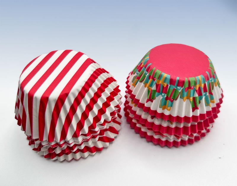 525 Pack MARTHA STEWART Holiday Christmas MINI & Regular CUPCAKE LINERS gallery