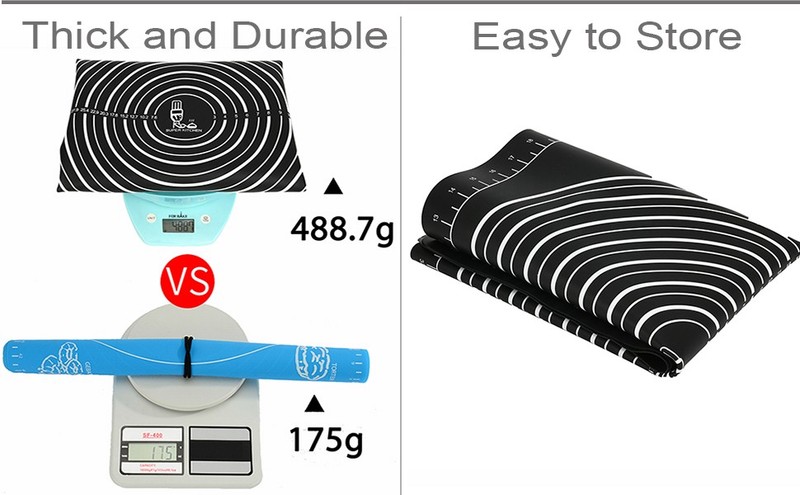 Super Kitchen Non-Slip Silicone Pastry Mat 28 x20 for Non Stick Baking Mats, gallery