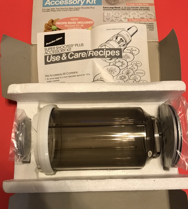 Proctor Silex Super Shooter Plus ACCESSORY KIT Md. G1010 King Size Cookies (1i) gallery