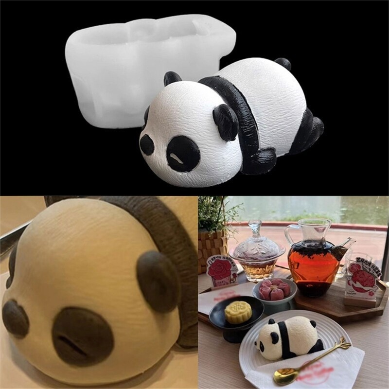 Dozing Panda Shaped Chocolate Molds Perfect Gift for Baking Person Party Planner gallery