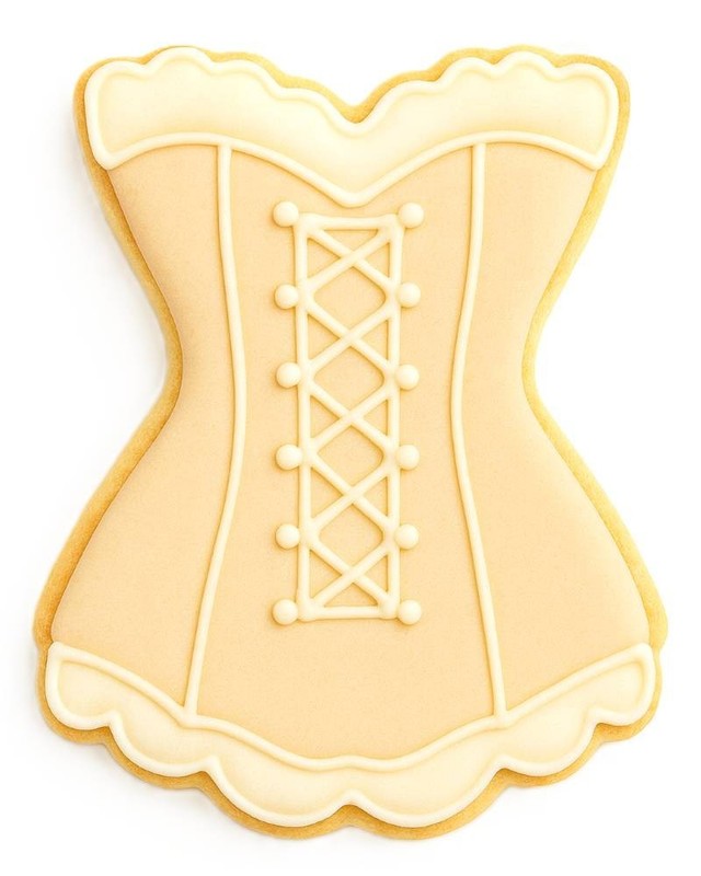 Fluted Corset 3.75'' Cookie Cutter Metal Ladies Princess Party Wedding Shower gallery