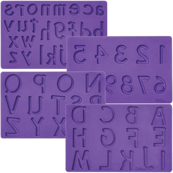 Letters Numbers Silicone Fondant Gum Paste Mold Cake Decoration Wilton