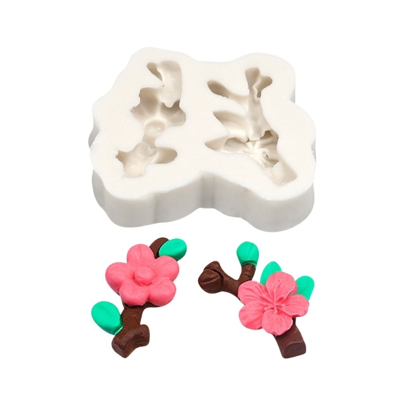 Unique Plum Blossom Silicone Cake Decors Molds for Baking and Crafting Projects gallery
