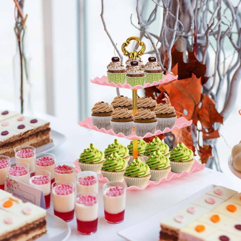 6 Pcs Dessert Table Display Set - 2 X Cupcake Stand Holder/Cup Cake Tier Towe... gallery