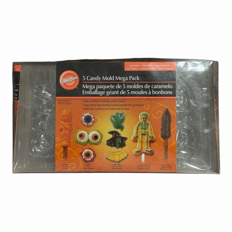 Wilton Halloween 5 Candy Mold Mega Pack Skeleton/Witch Finger Eyeball Halloween