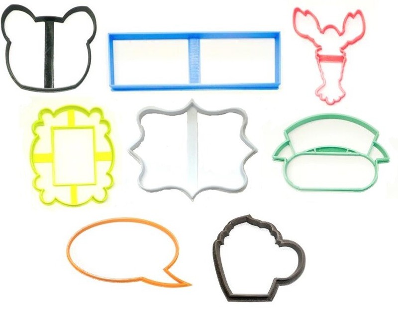 FRIENDS CENTRAL PERK TV SERIES SET OF 9 COOKIE CUTTERS USA PR1547