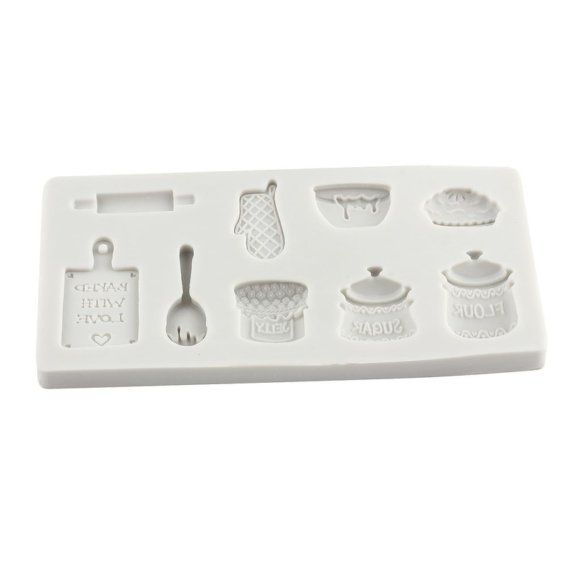 Miniature Home Baking Silicone Molds Rolling Pin Oven Glove Cake Bowl Wooden ... gallery