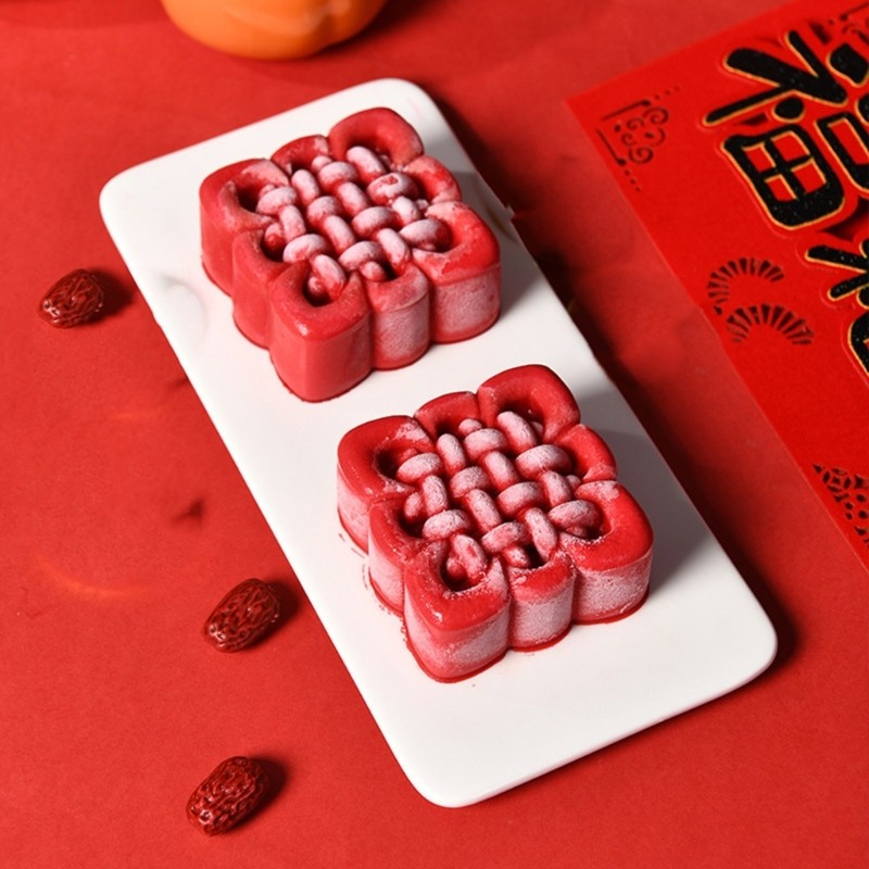 Multipurpose Silicone Mousse Cake Mold Chinese Knot Mold for Creative Baking gallery