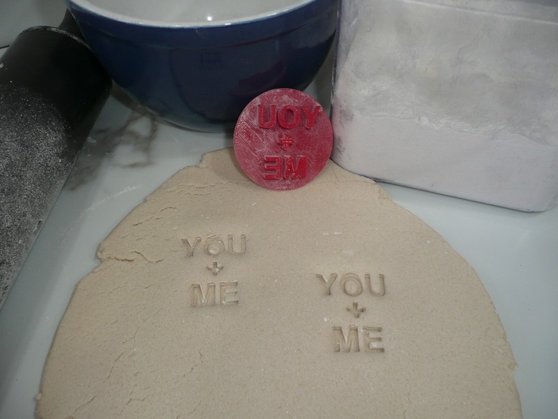 YOU + ME CANDY HEART COOKIE STAMP EMBOSSER MADE IN USA PR5471 gallery