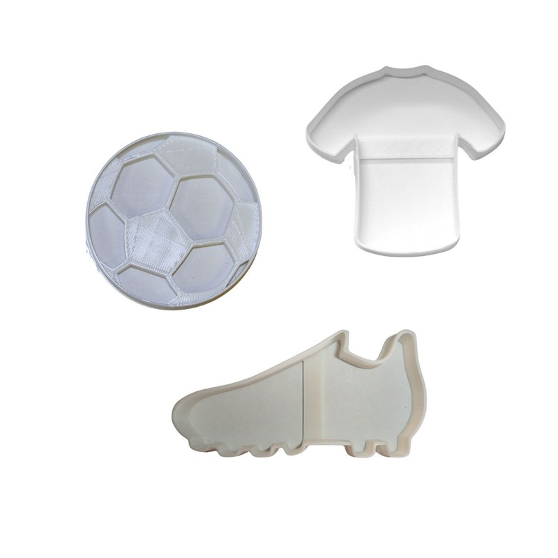 SOCCER PLAYER OUTFIT TEAM UNIFORM SPORTS SET OF 3 COOKIE CUTTERS USA PR1919