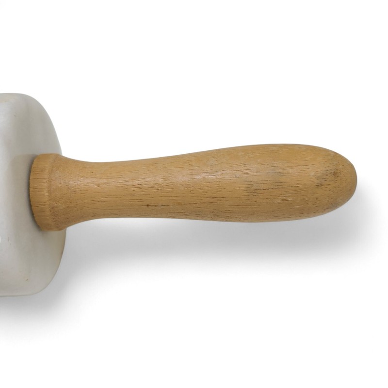 Vintage Wooden Handles Solid Marble Pastry Rolling Pin gallery