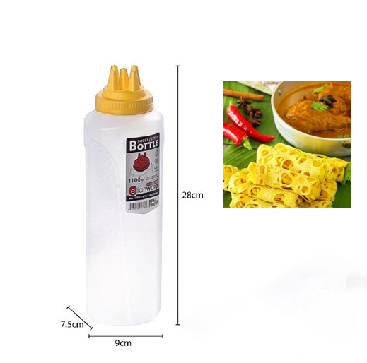 Roti Jala Squeeze Bottle Tube Kuih Mould 1100ml 5 Hole Nozzle gallery