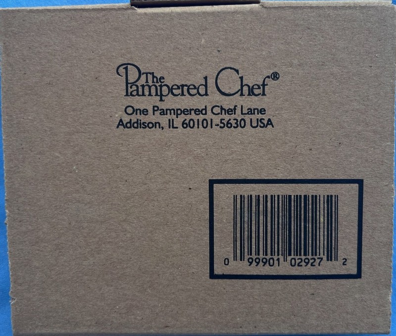 2003 Pampered Chef Autumn Wreath Heart Stoneware Cookie Mold NEW in BOX gallery