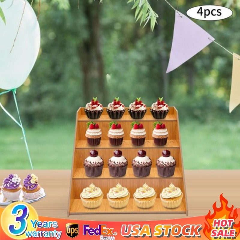 4Tier Retail Display Stand Cake Dessert Display Rack Countertop Display Stand