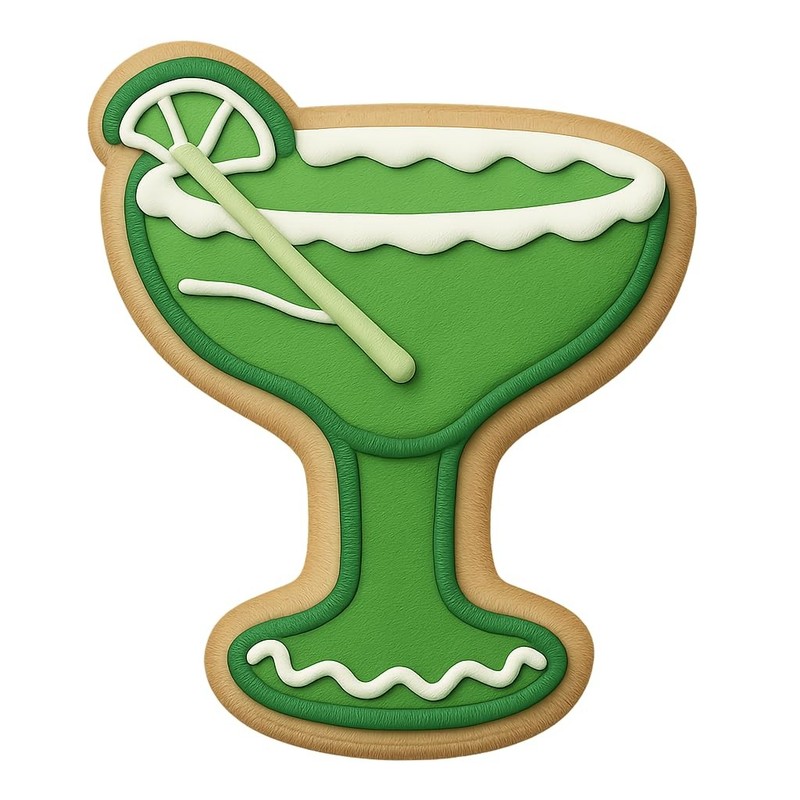 Vanilla Bean Daiquiri Cookie Cutter & Stamp, Fondant & Clay - 2.8x4 gallery