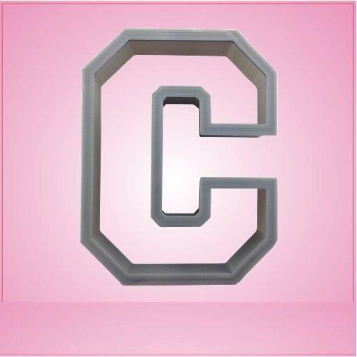 Varsity Letter C Cookie Cutter 2 inch (plastic)