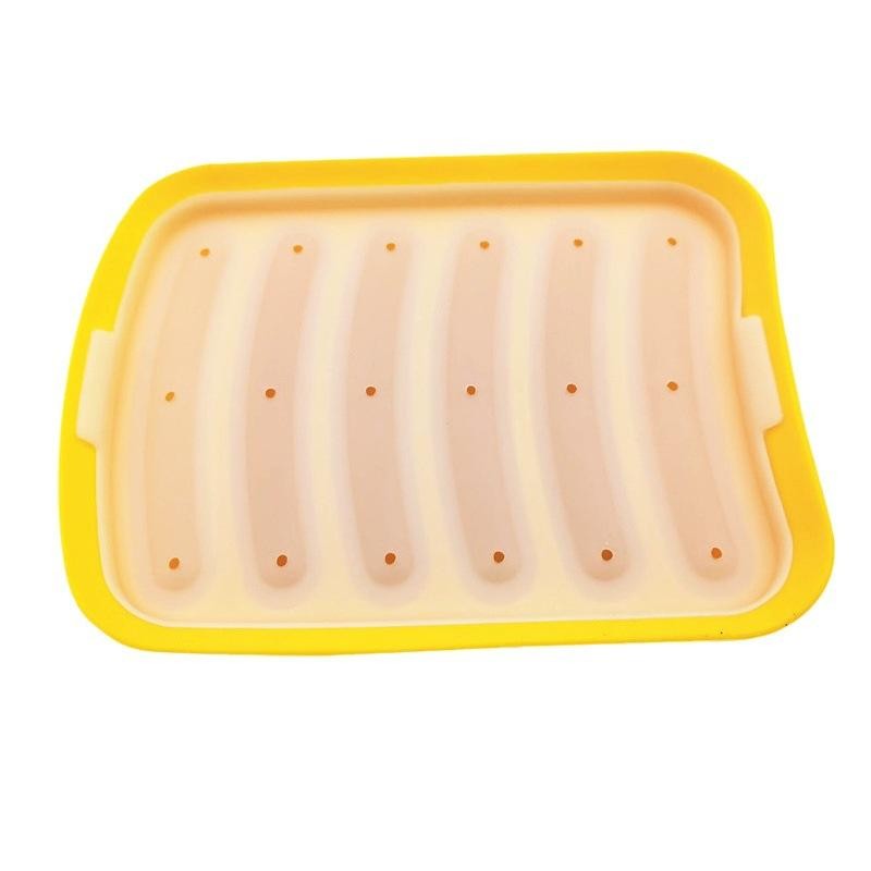 Sausage Maker Mould 6 Cavity Silicone DIY Ham Hot Dog Making Moulds With Lid gallery
