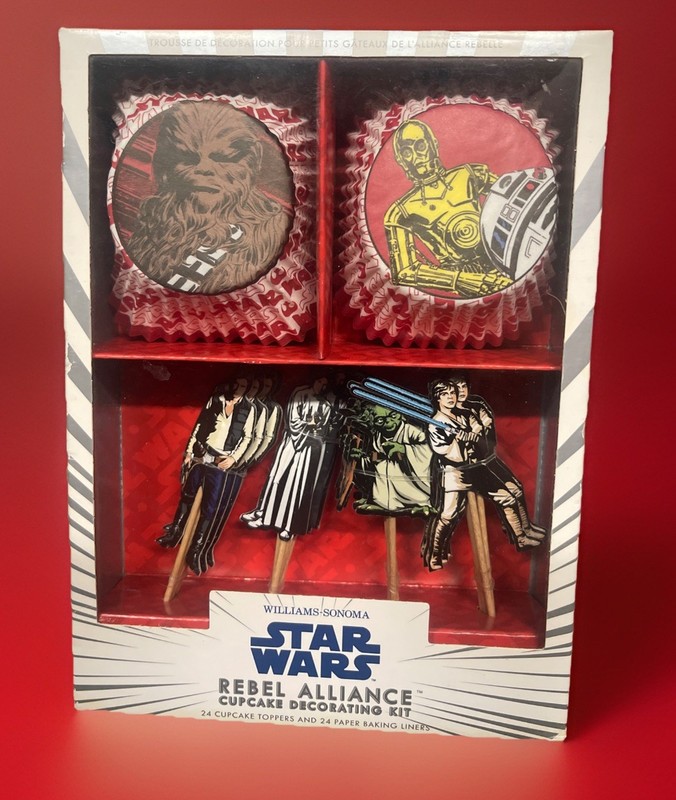 Williams-Sonoma Star Wars Rebel Alliance Cupcake Liners Set 24 Multicolor Paper