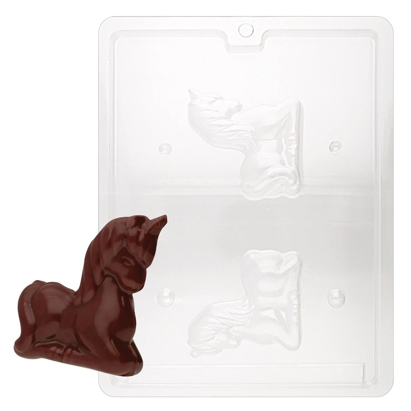 A010 3D Unicorn Chocolate Candy, Plaster or Soap Mold