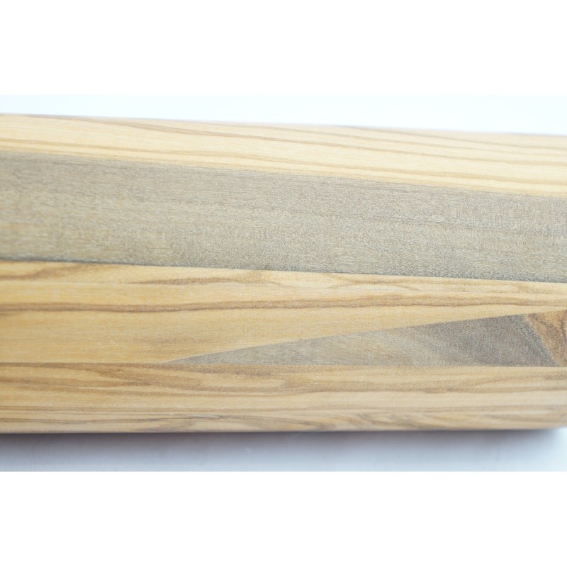 The Pioneer Woman Rolling Pin Olive Wood Brown Natural Wooden Grain EUC gallery
