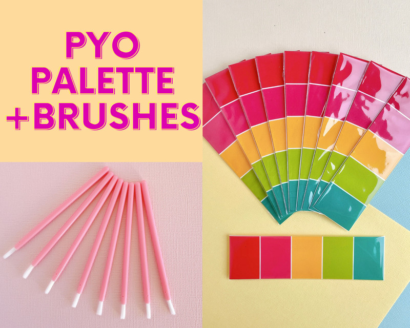 10/25/50/100 Combo Pack with Brushes Paint Your Own PYO Easter PYO Palettes