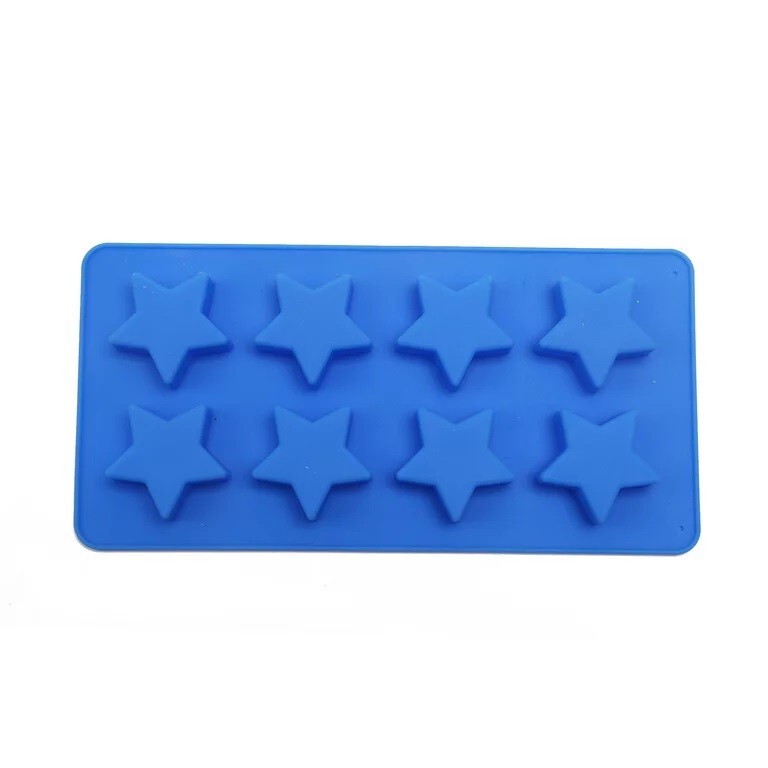 Star Silicone Mold, Way to Celebrate! Blue, Baking, Non-stick, 8 Cavities 8"x4" gallery