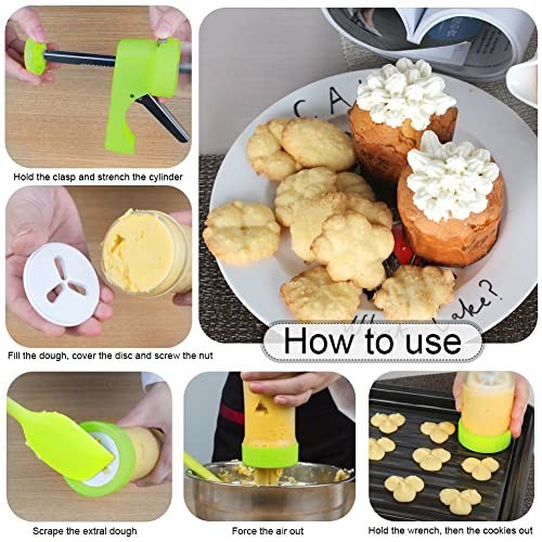 Cookie Press Maker Machine - Icing Gun Kit with 16 Discs & 6 Tips for DIY Baking gallery