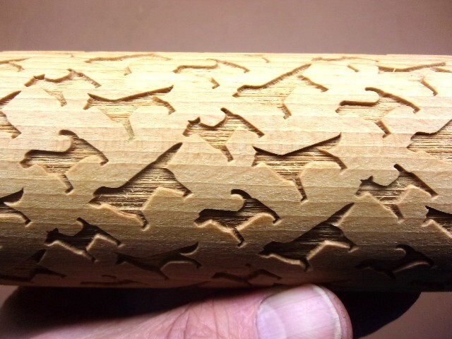VALEK Multi-Dog Breed Laser Cut/Embossed Wooden 17" Rolling Pin Made in Poland gallery