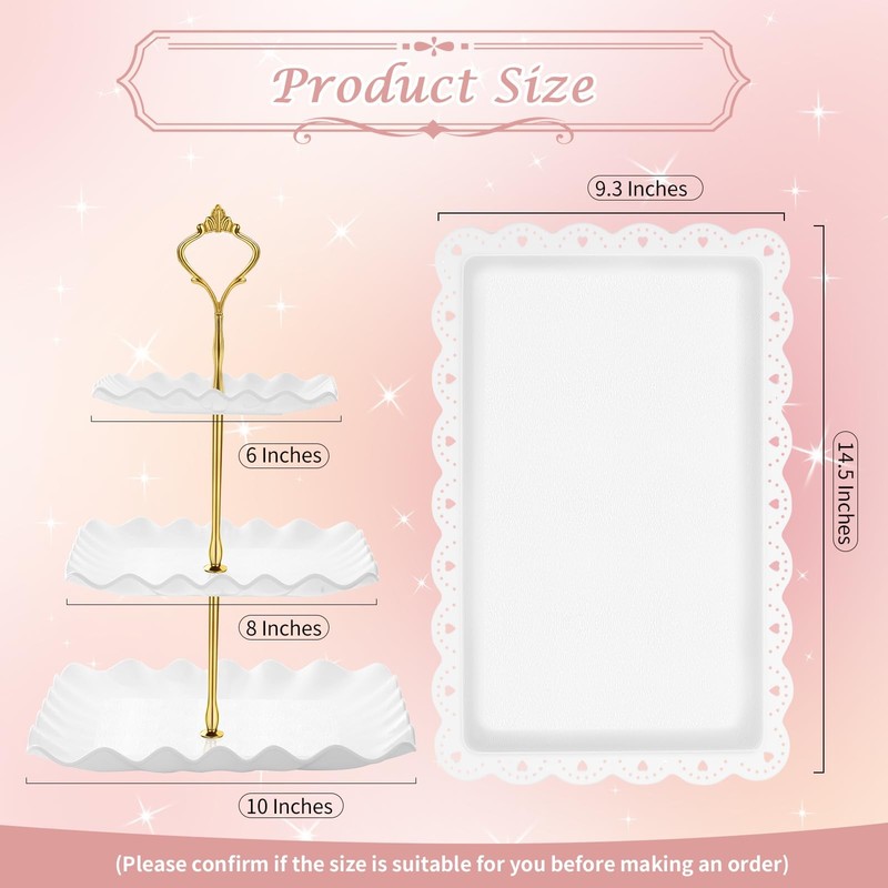 5 Pcs Dessert Table Display Set - 2 X Cupcake Stand Holder/Cup Cake Tier Towe... gallery