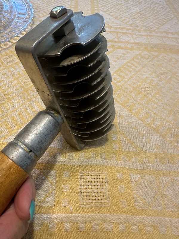 Pastry Lattice Roller Cutter Industrial Premium Stainless Steel 1.5 Lbs. Vintage gallery