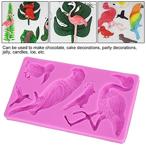 Fondant Molds, Silicone Flamingo Birds Mold 3D Bird Fondant Mould Flamingo gallery