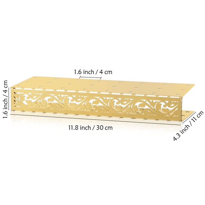 AIM & GGKK Cake Pop Stand, 24 Holes Lollipop Display Stand,Set of 2 Gold Meta... gallery