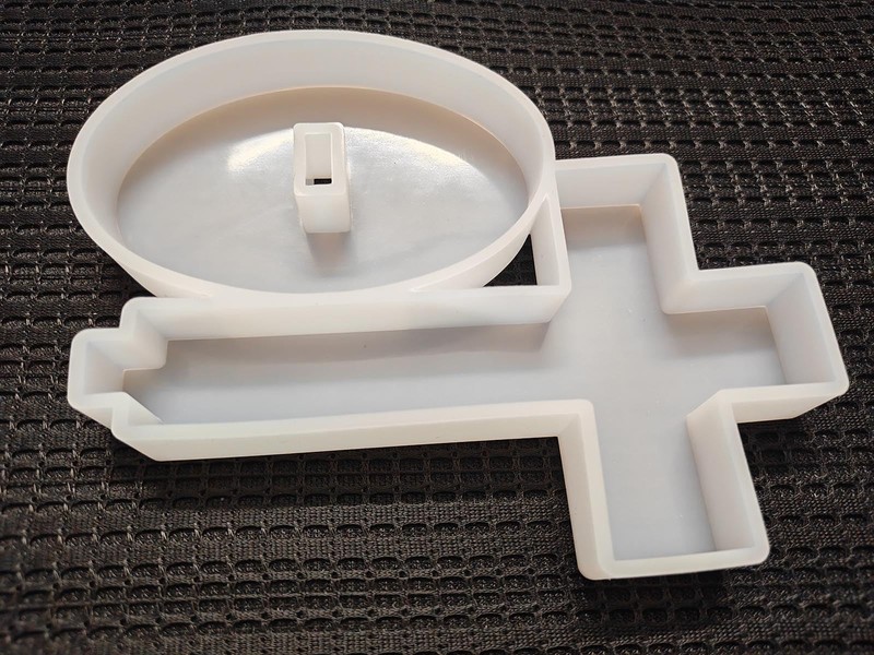 【300+ Design Optional】 Fuehbur Cross with Base Resin Silicone Medium, White gallery