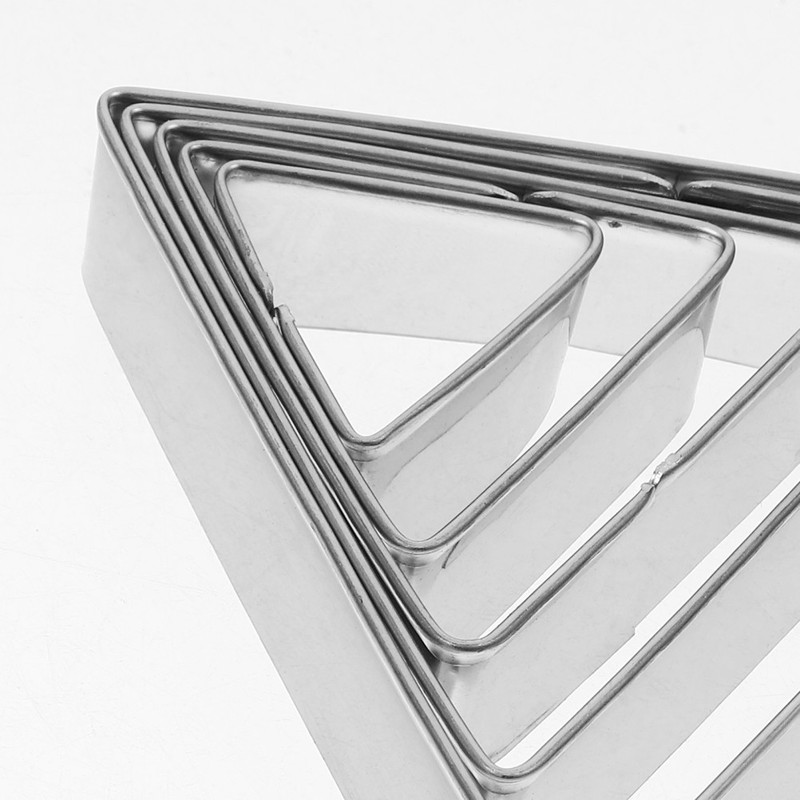 10Pcs Triangle Biscuit Mold Stainless Steel DIY Cookie Mould Kitchen Tools gallery