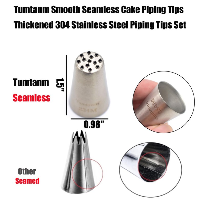 3 PCS Grass Piping Nozzles Seamless Tips DIY Icing Tool For Cupcakes gallery